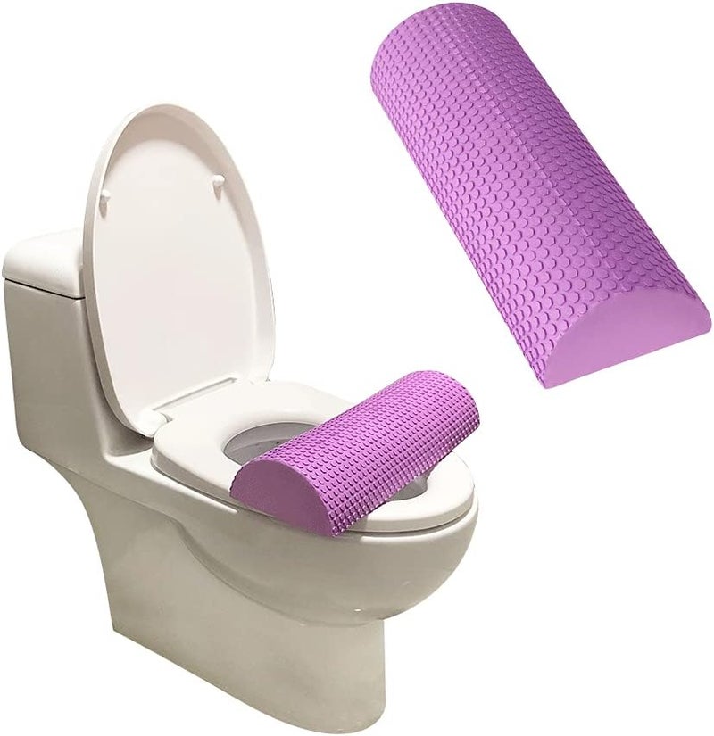 AOSSA BBL Pillow Toilet Riser, Toilet Seat Cushion for Brazilian Butt Lift Recovery, Toilet Riser Butt Pillows for Sitting Booty Pillow, BBL Post Surgery Foam Chair Seat Support Pad (Purple) - Image 1